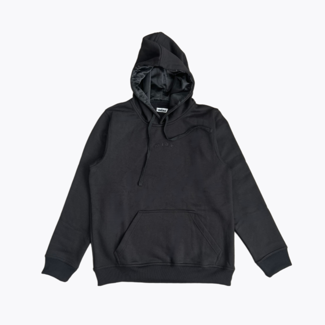 Satin hood hoodie sale